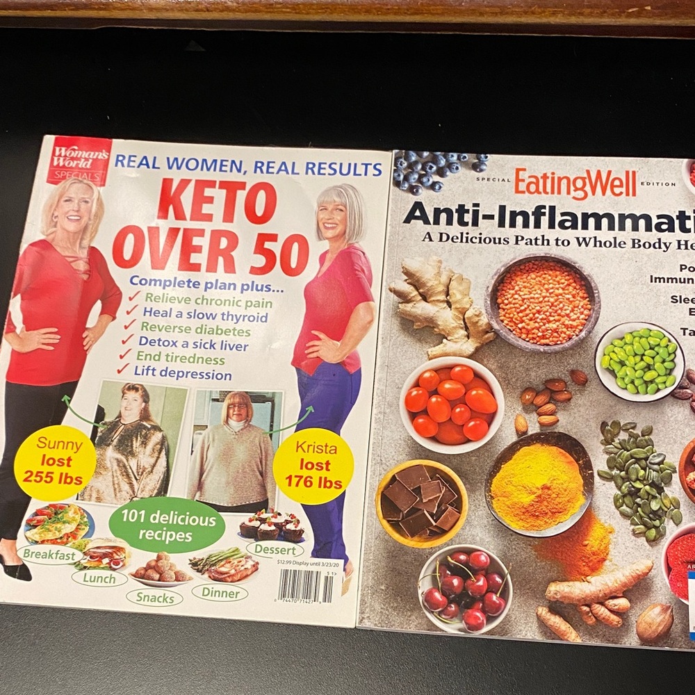 Keto Over 50 and Anti-Inflammatory Two Magazine Set